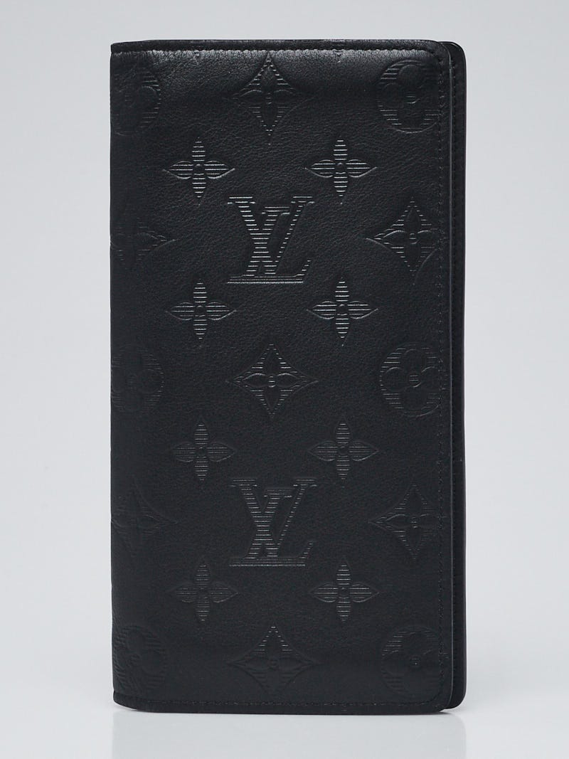  Louis Vuitton, Pre-Loved - Cartera negra con monograma Shadow  Brazza, color negro : Lujo