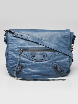 Louis Vuitton Blue Marine Epi Leather Harrington PM Messenger Bag - Yoogi's  Closet
