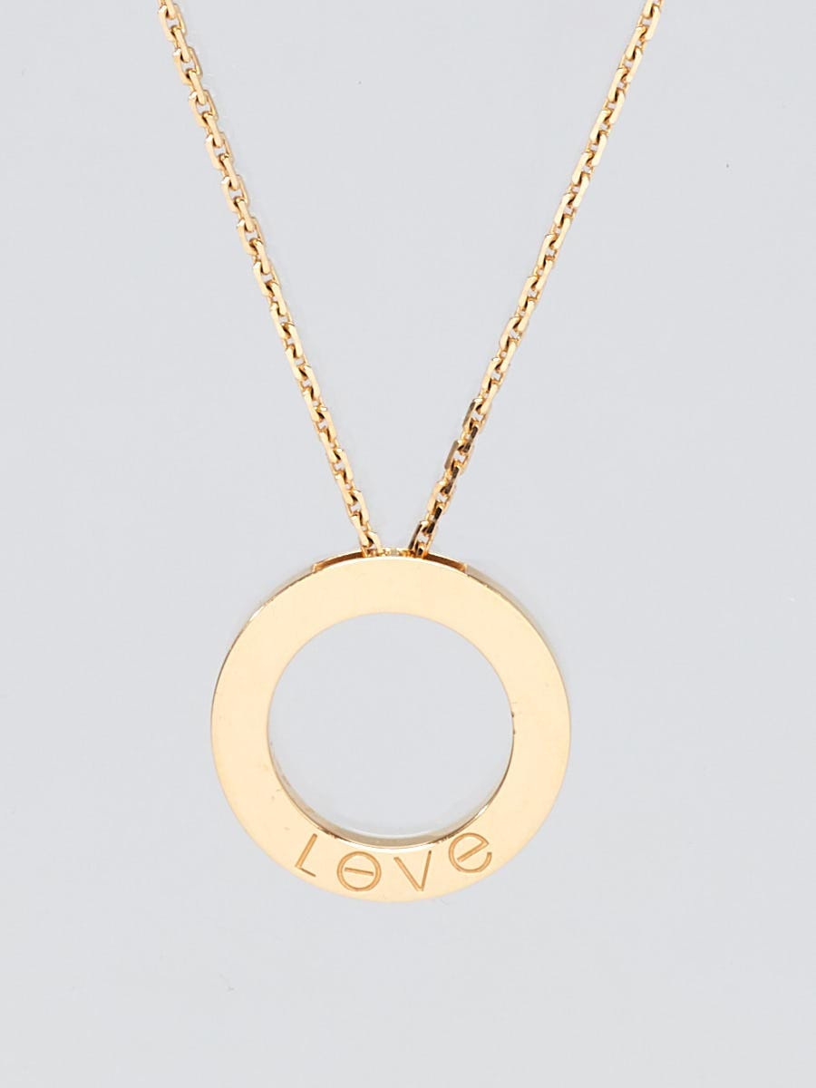 Cartier 18k Yellow Gold LOVE Pendant Necklace