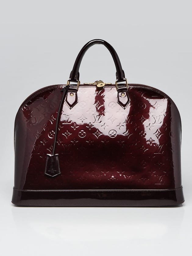 Louis Vuitton Amarante Monogram Vernis Alma XL Bag