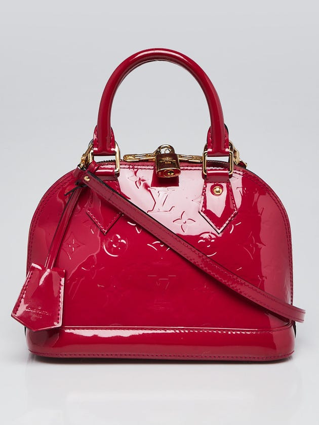 Louis Vuitton Rose Indian Monogram Vernis Alma BB Bag