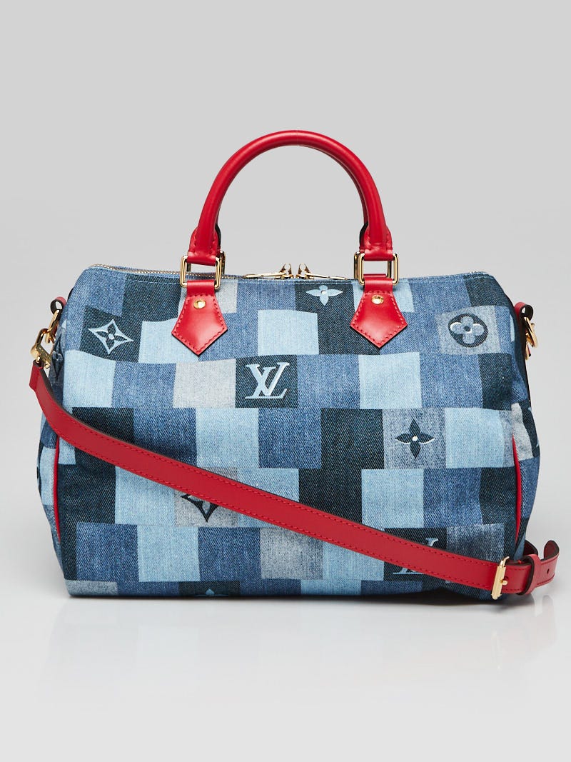 Louis Vuitton Damier Azur Speedy Bandouliere 25 Bag - Yoogi's Closet