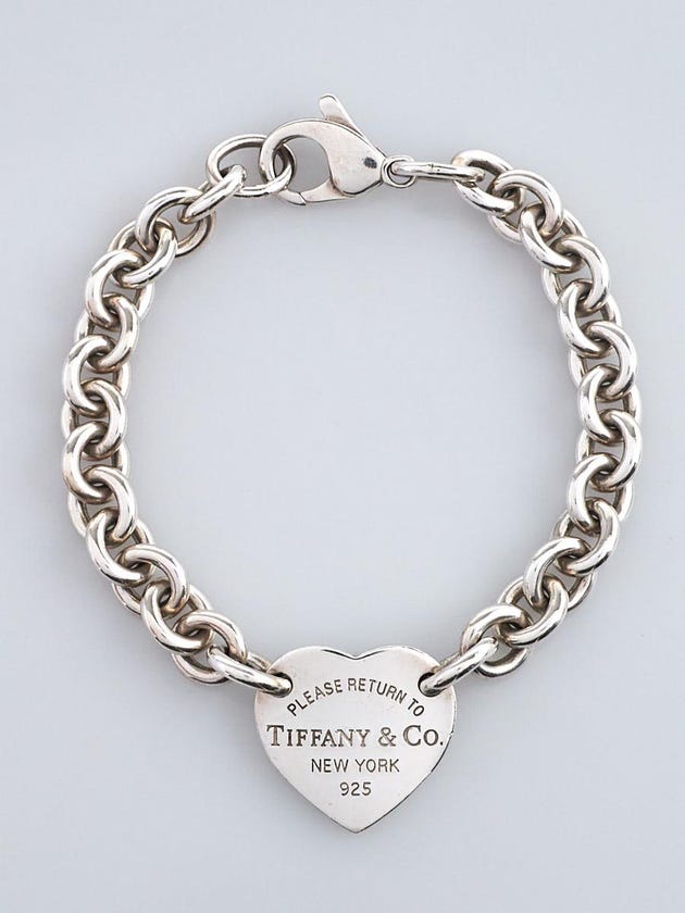 Tiffany & Co. Sterling Silver Return to Tiffany Heart Tag Bracelet