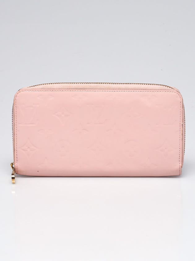Louis Vuitton Rose Angelique Monogram Vernis Zippy Wallet