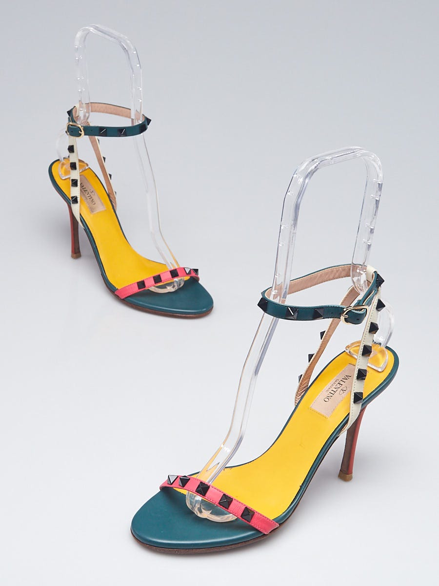 Valentino multicolor rockstud outlet sandals