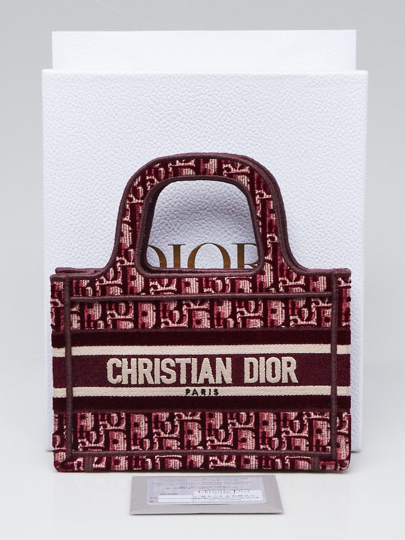 Christian Dior Blue Oblique Canvas Book Tote Bag - Yoogi's Closet