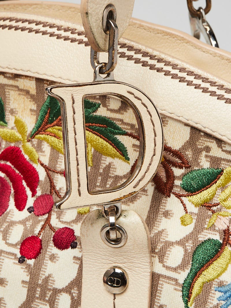 Christian Dior Diorissimo Embroidered Floral Bag