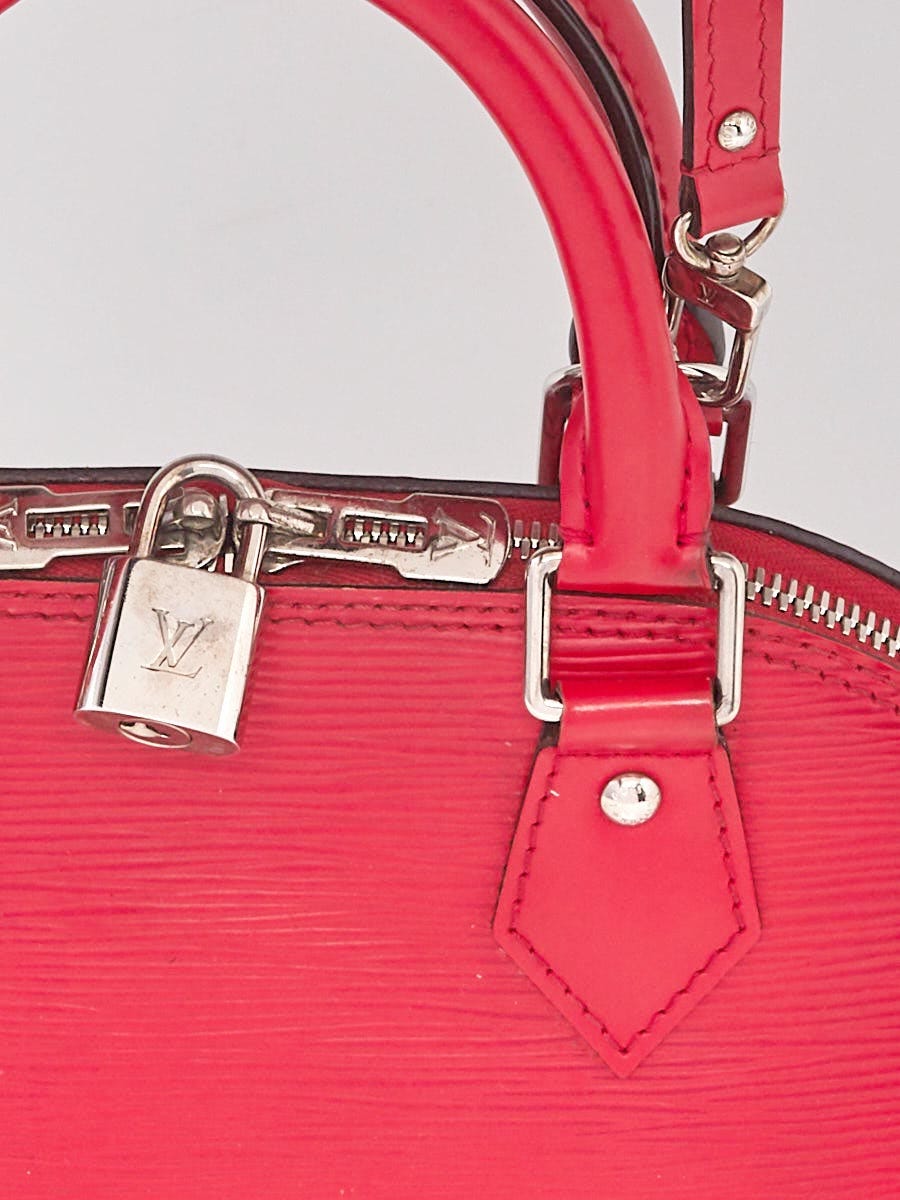 Louis Vuitton Red Epi Leather Alma PM Bag w/Strap - Yoogi's Closet