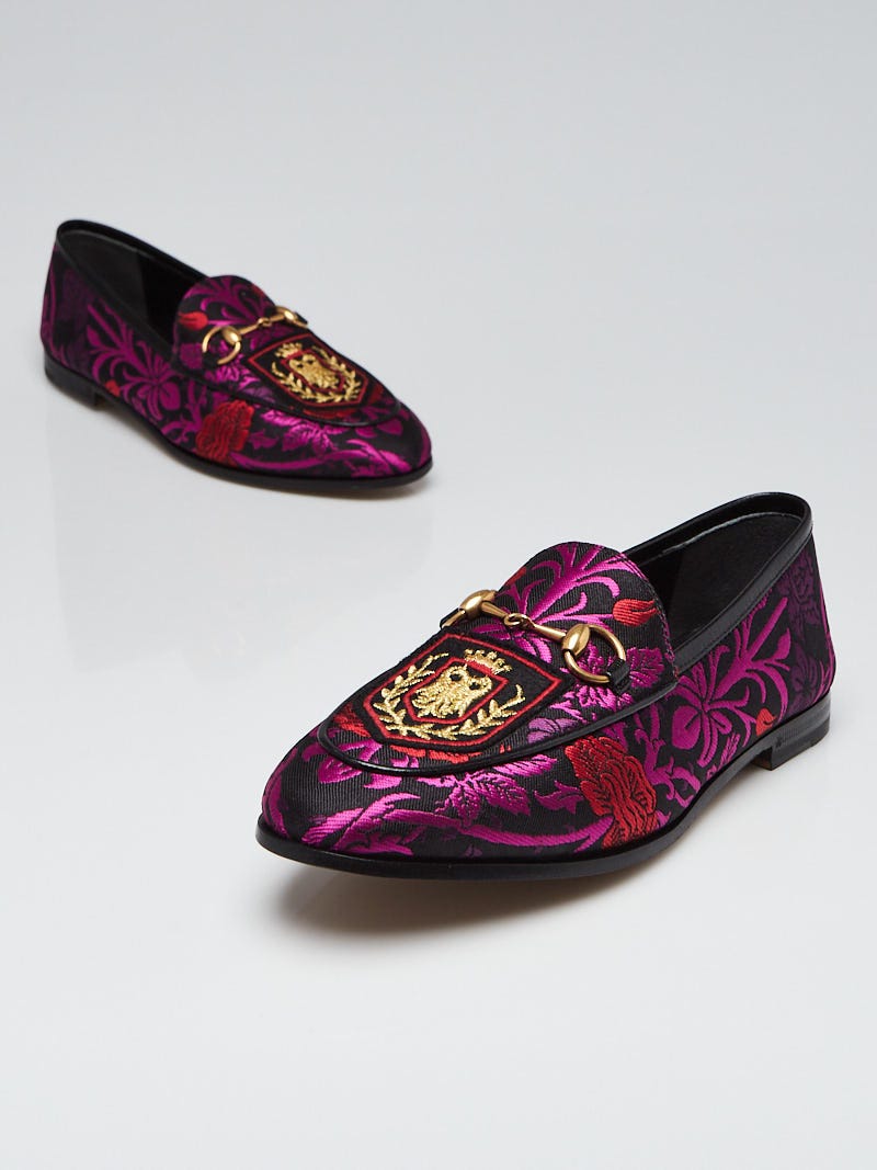 Gucci Jordaan Floral Loafers Men's Size 9 US
