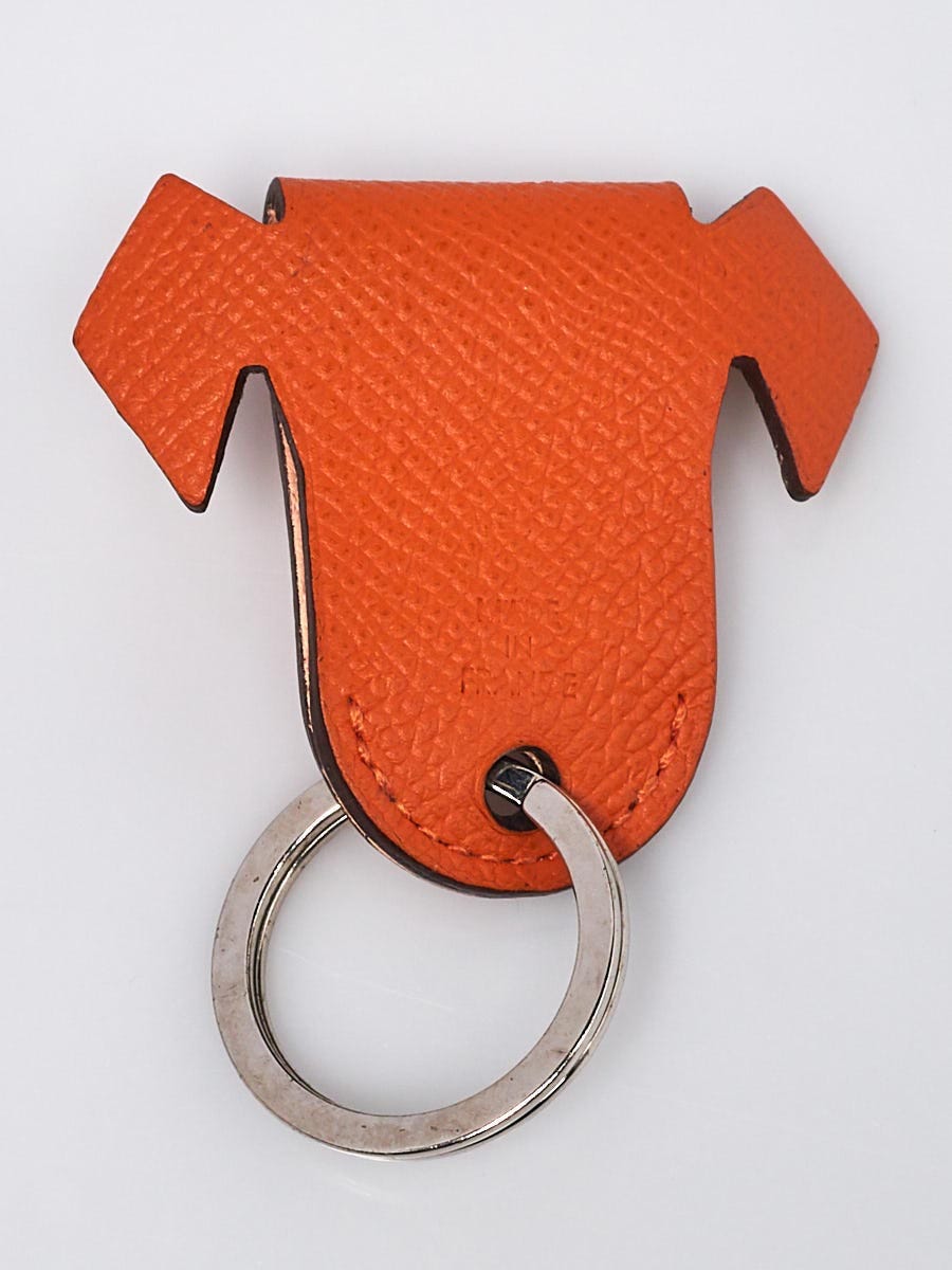 Hermes Orange/Rose Elegante Epsom and Clemence Leather Petit