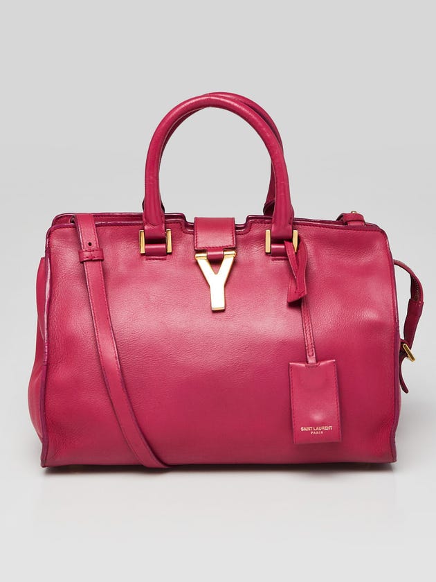 Yves Saint Laurent Pink Calfskin Leather Small Cabas ChYc Bag
