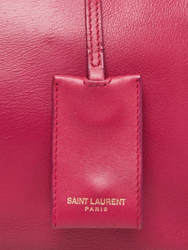 Yves Saint Laurent Pink Calfskin Leather Small Monogram Cabas Bag - Yoogi's  Closet