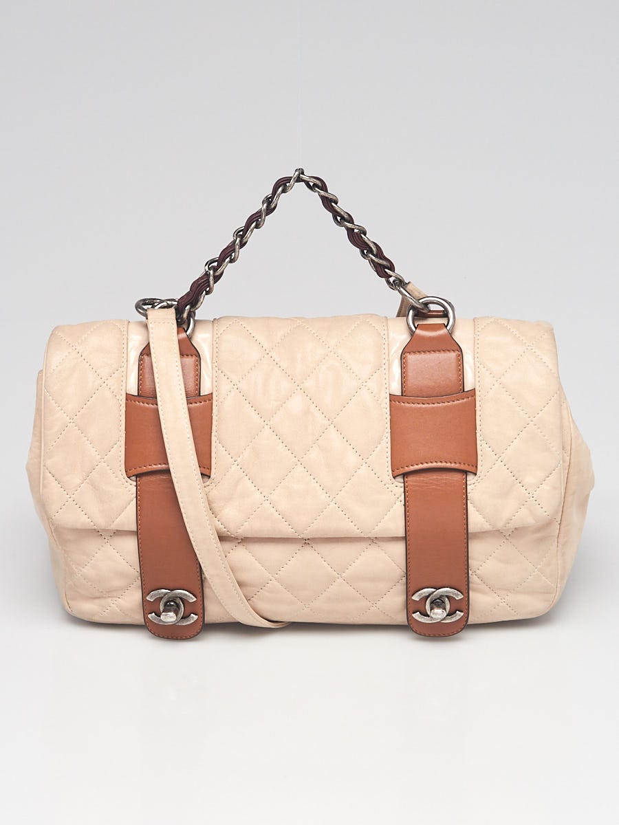 Chanel Light Beige Iridescent Quilted Calfskin In the Mix Small Messenger  Bag - Yoogi's Closet