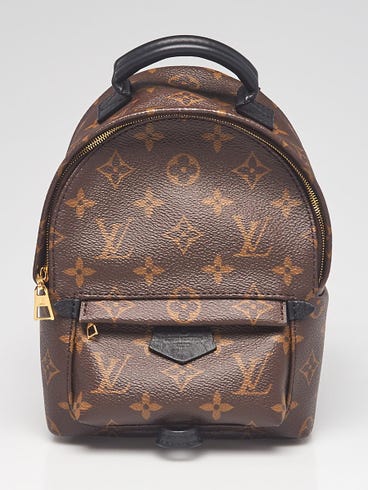 light brown louis vuitton backpack Palm Springs Reverse Monogram mini Made from iconic monogram canvas with aged natural cowhide Louis Vuitton Monogram Canvas Palm