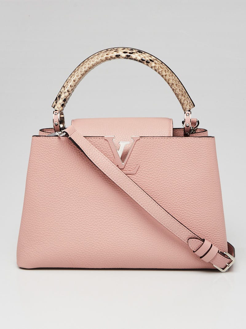 Louis Vuitton Magnolia Taurillon Leather Capucines PM Bag