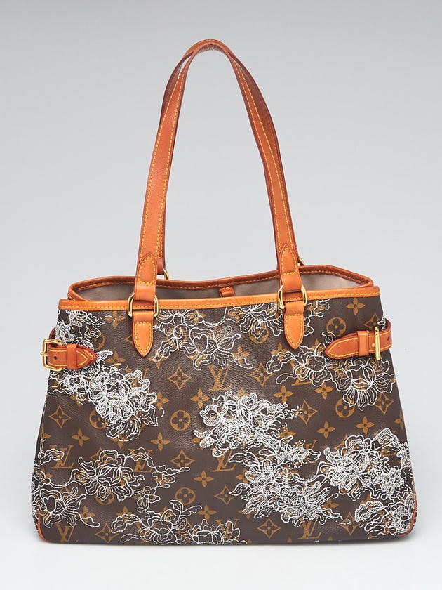 Louis Vuitton Limited Edition Silver Monogram Canvas Dentelle Batignolles Horizontal Bag