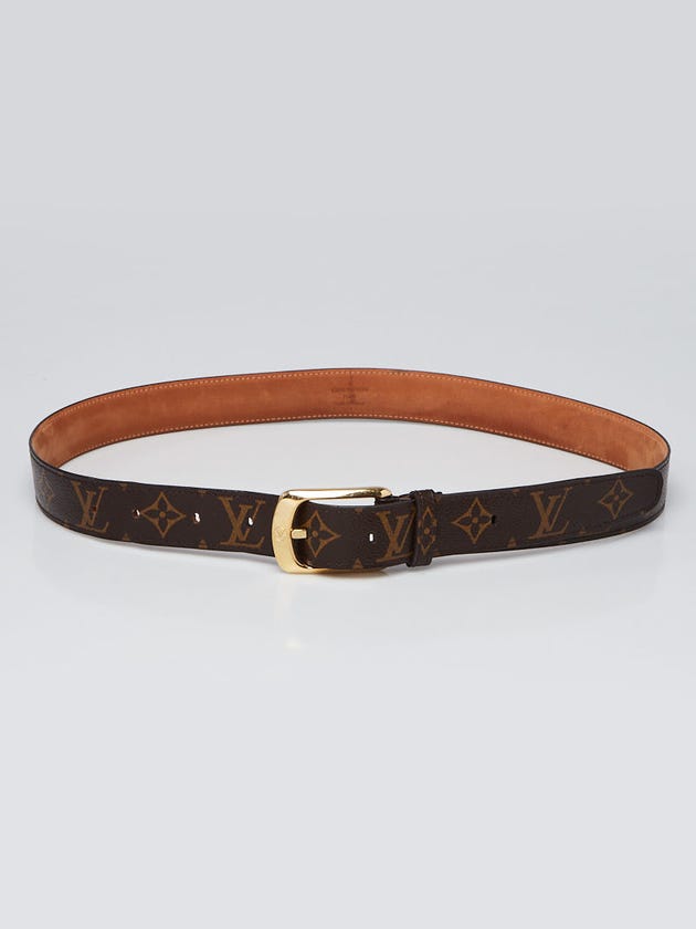 Louis Vuitton Monogram Canvas Ellipse Belt Size 95/38