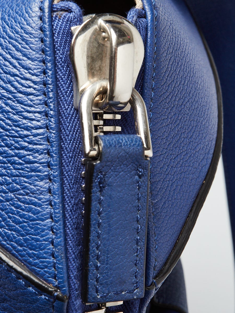 Givenchy Blue Sugar Goatskin Leather Medium Envelope Clutch Bag