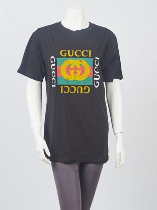 Gucci, Tops, Gucci Cities Crewneck Short Sleeve Cotton T Shirt Sequin  Panther Size Medium