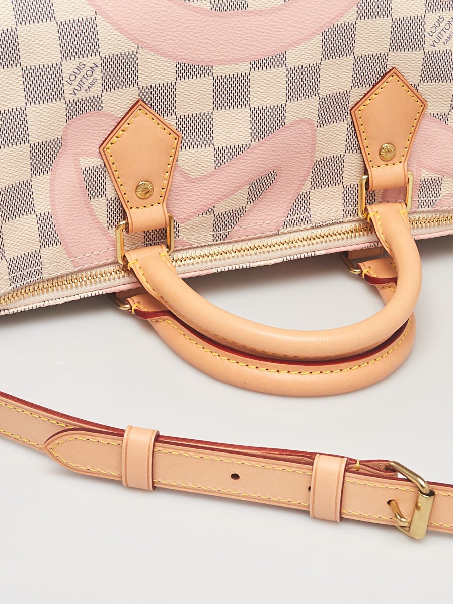 Louis Vuitton, Bags, Louis Vuitton Speedy Bandouliere Bag Limited Edition  Damier Tahitienne 3 White