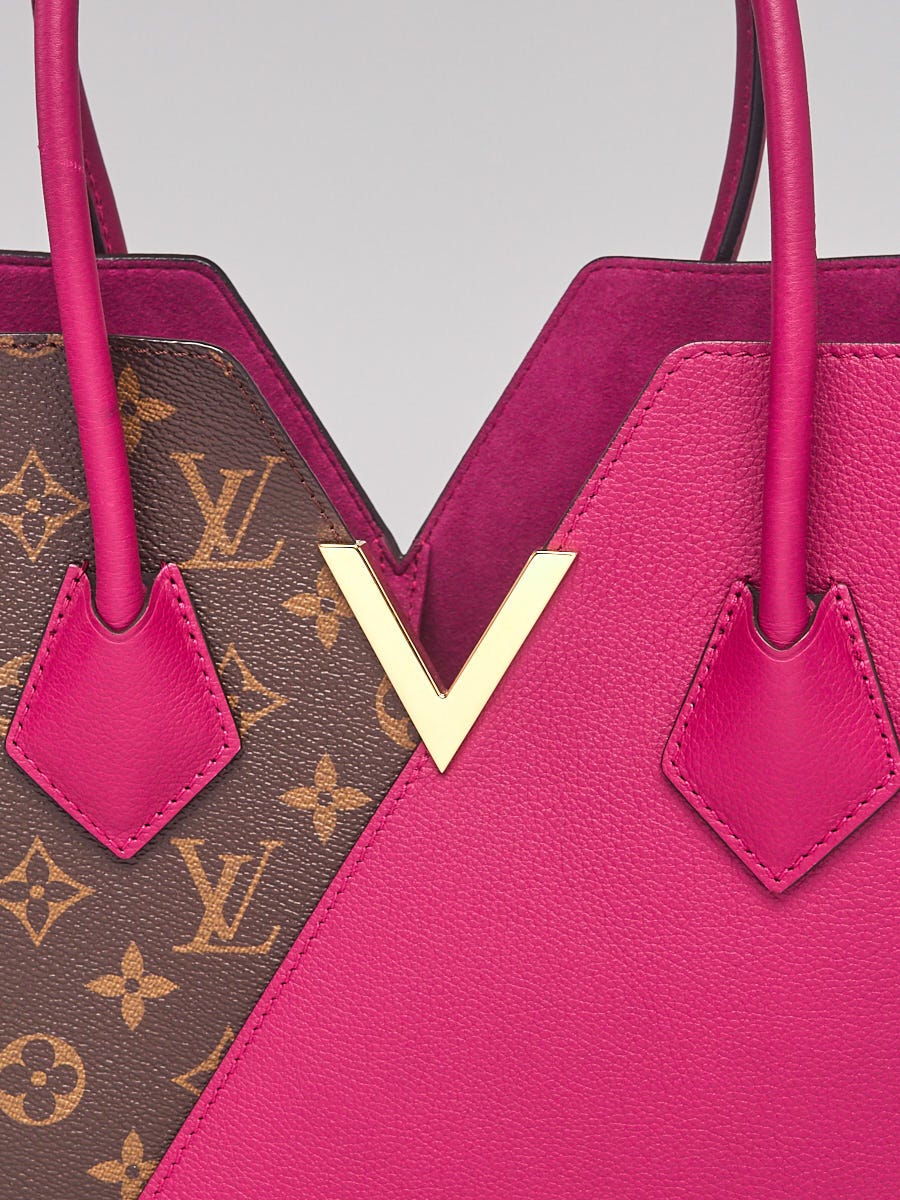 Louis Vuitton Monogram Canvas Grape Leather Kimono Tote Bag - Yoogi's Closet