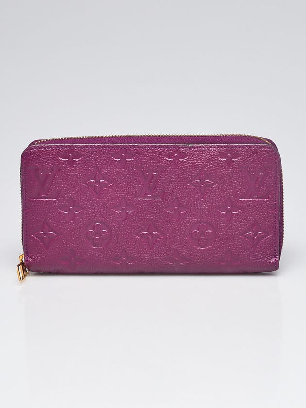 Louis Vuitton Amytheste Empreinte Leather Zippy Wallet