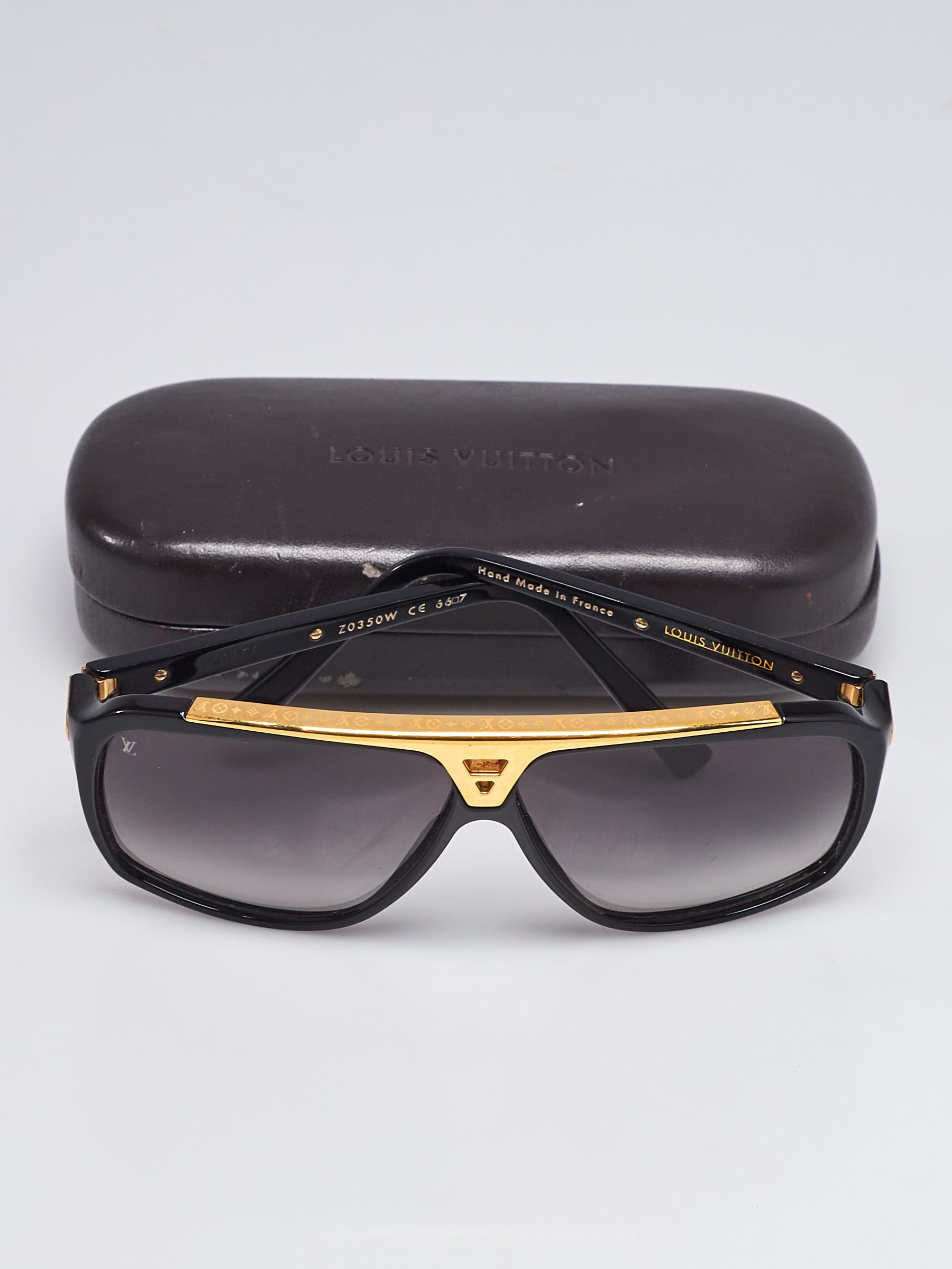 Buy Pre-owned & Brand new Luxury Louis Vuitton Z0350W Black Acetate Frame Evidence  Sunglasses Online