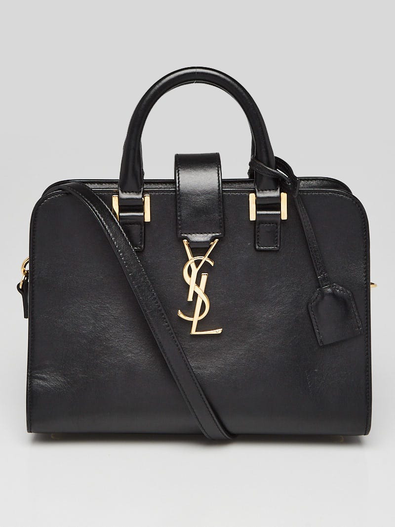 YSL Monogram Small Cabas Bag in Black Leather (Lightly used)