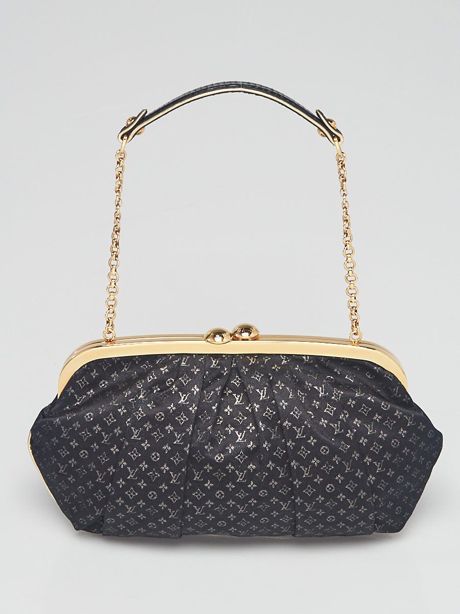 Louis Vuitton Limited Edition Monogram Satin Aumoniere Evening Clutch, Louis  Vuitton Handbags