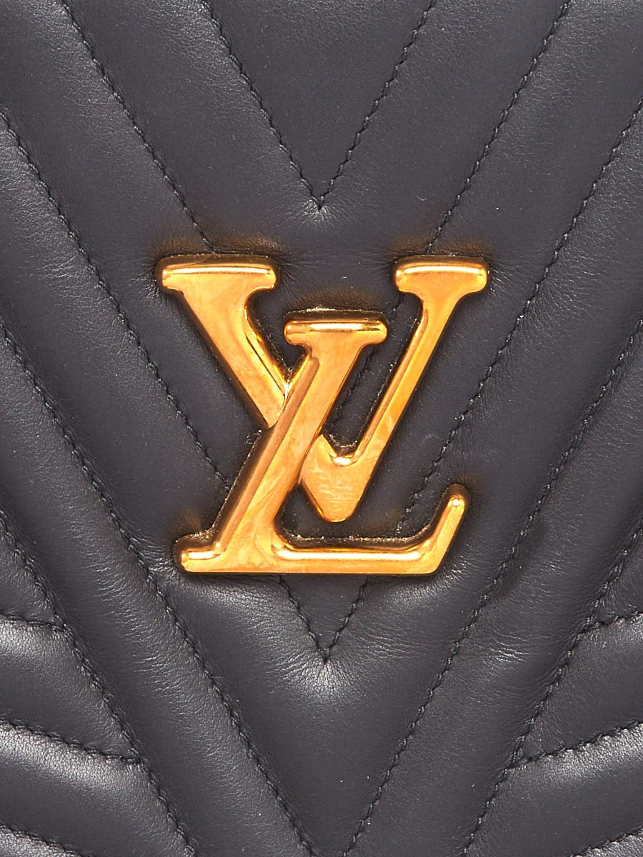 LOUIS VUITTON Black Chevron Quilted Calfskin Leather New Wave Camera Bag at  1stDibs