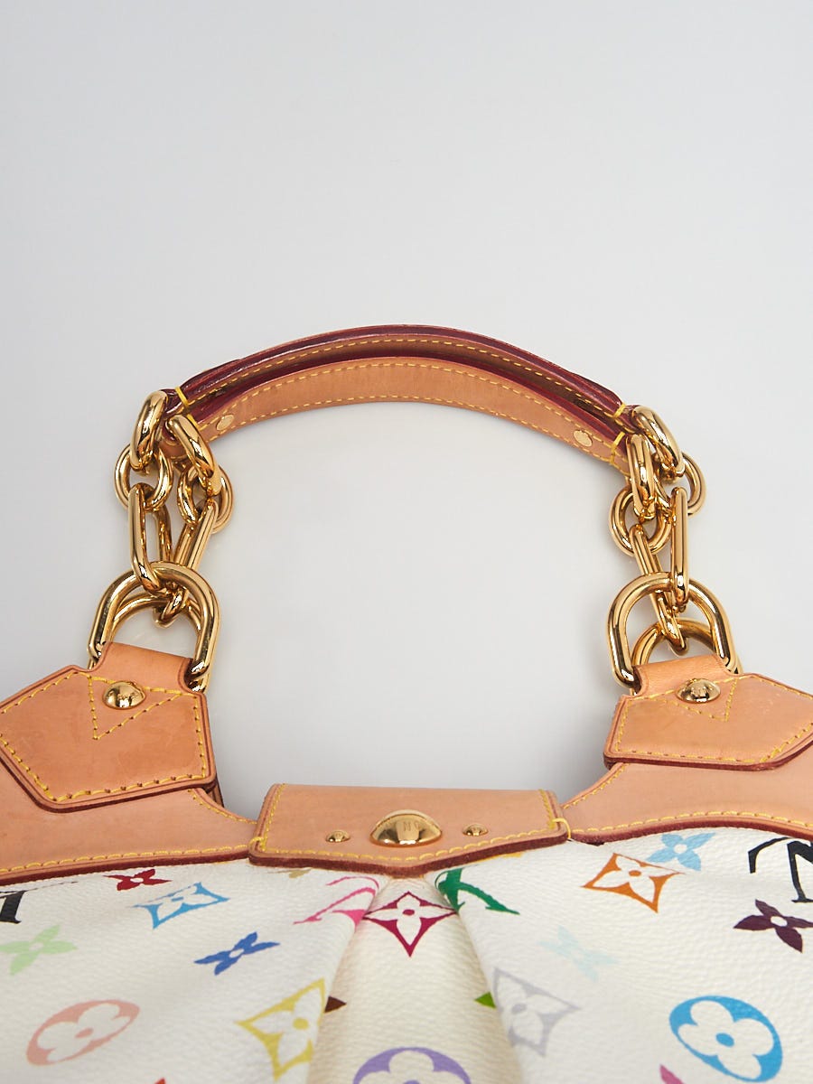 Louis Vuitton White Monogram Multicolore Ursula Bag - Yoogi's Closet