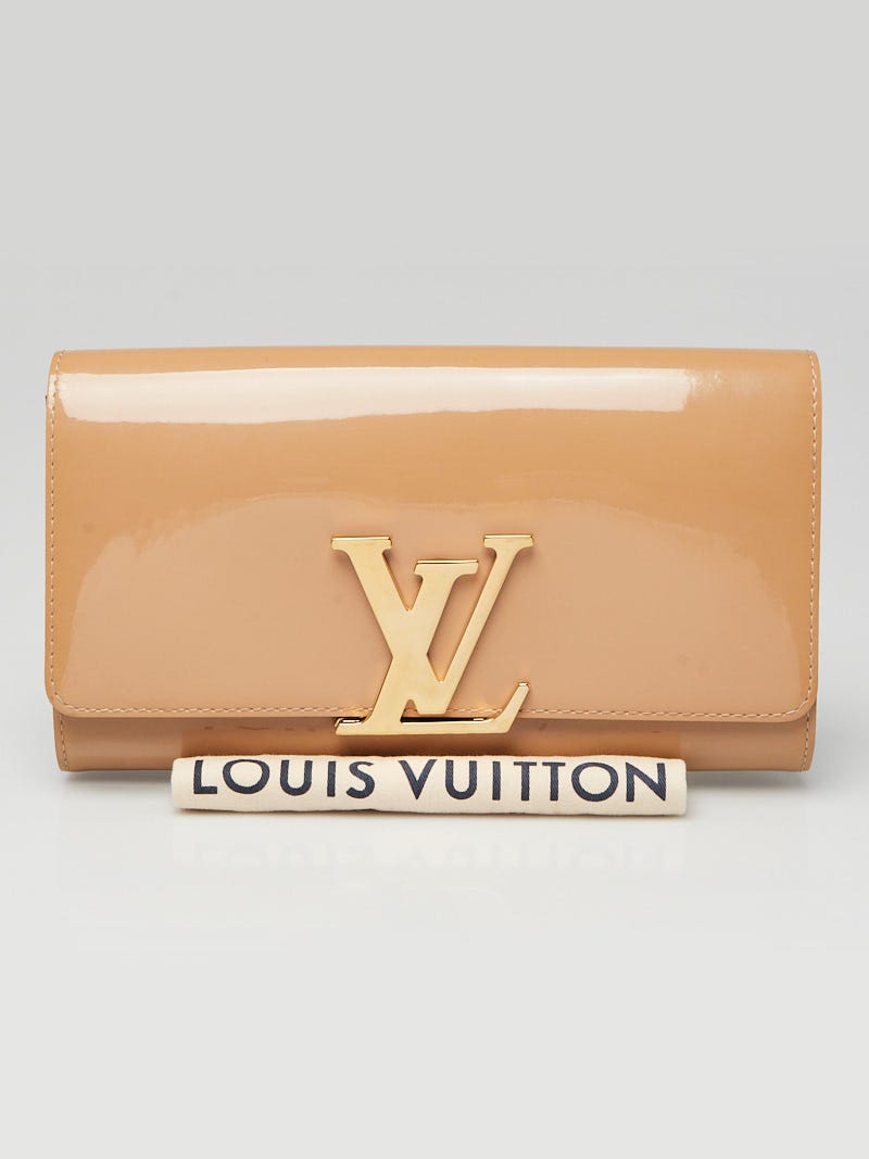 Louis Vuitton Authentic Monogram VERNIS Vert Bronze Clutch Purse Wallet  sticky