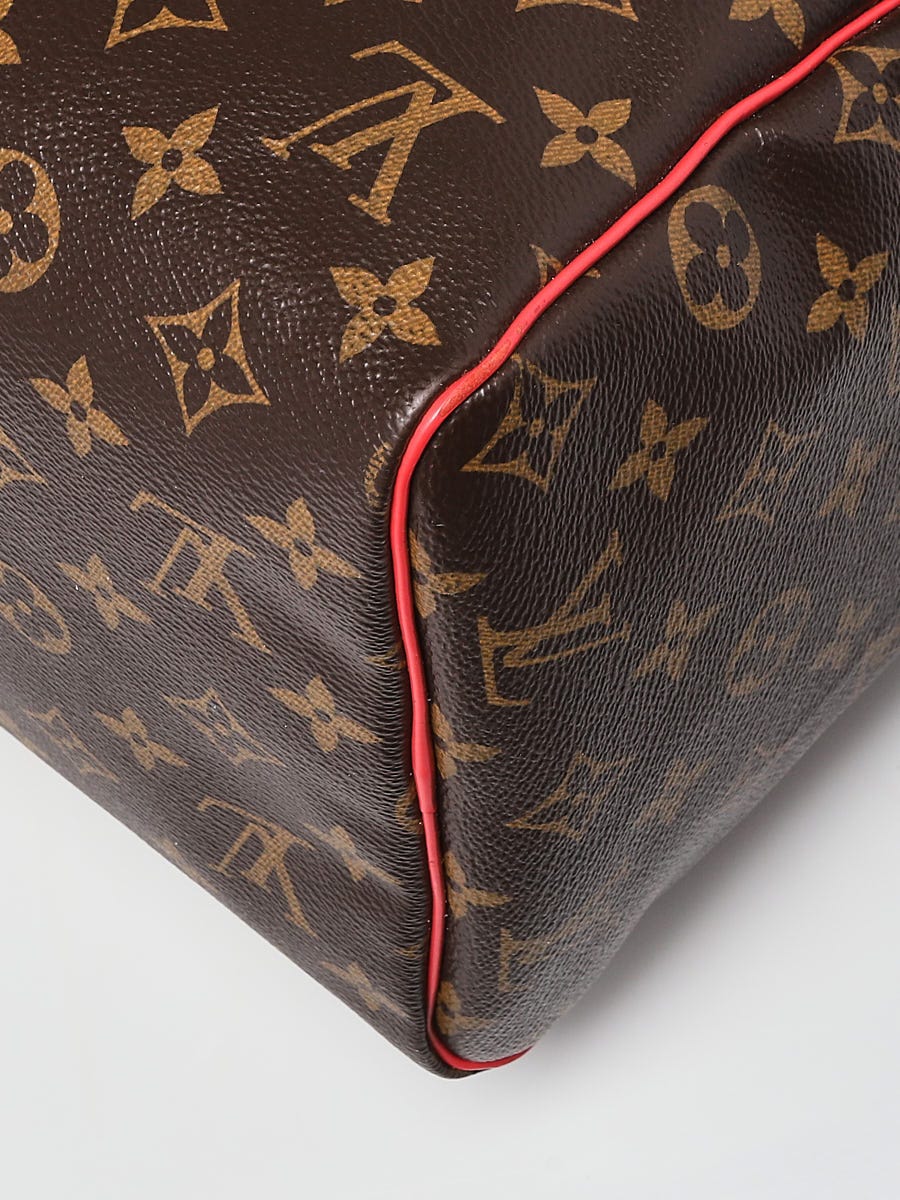 Louis Vuitton Monogram Totem Speedy 30 Magenta Bag