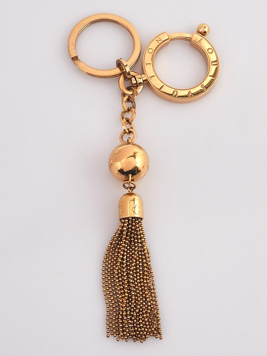 lv gold key ring