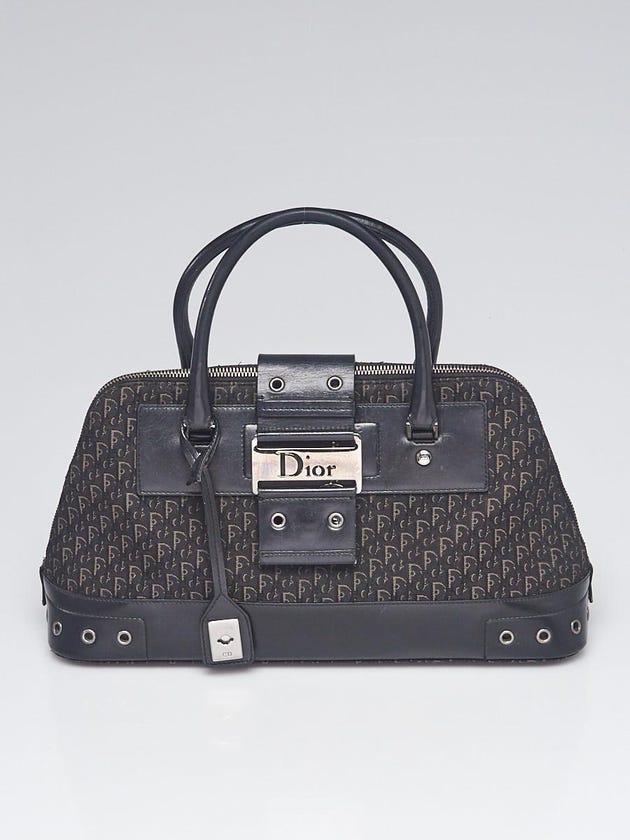 Christian Dior Black Diorissimo Street Chic Satchel Bag