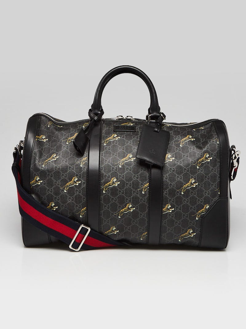 Gucci black fashion duffle bag