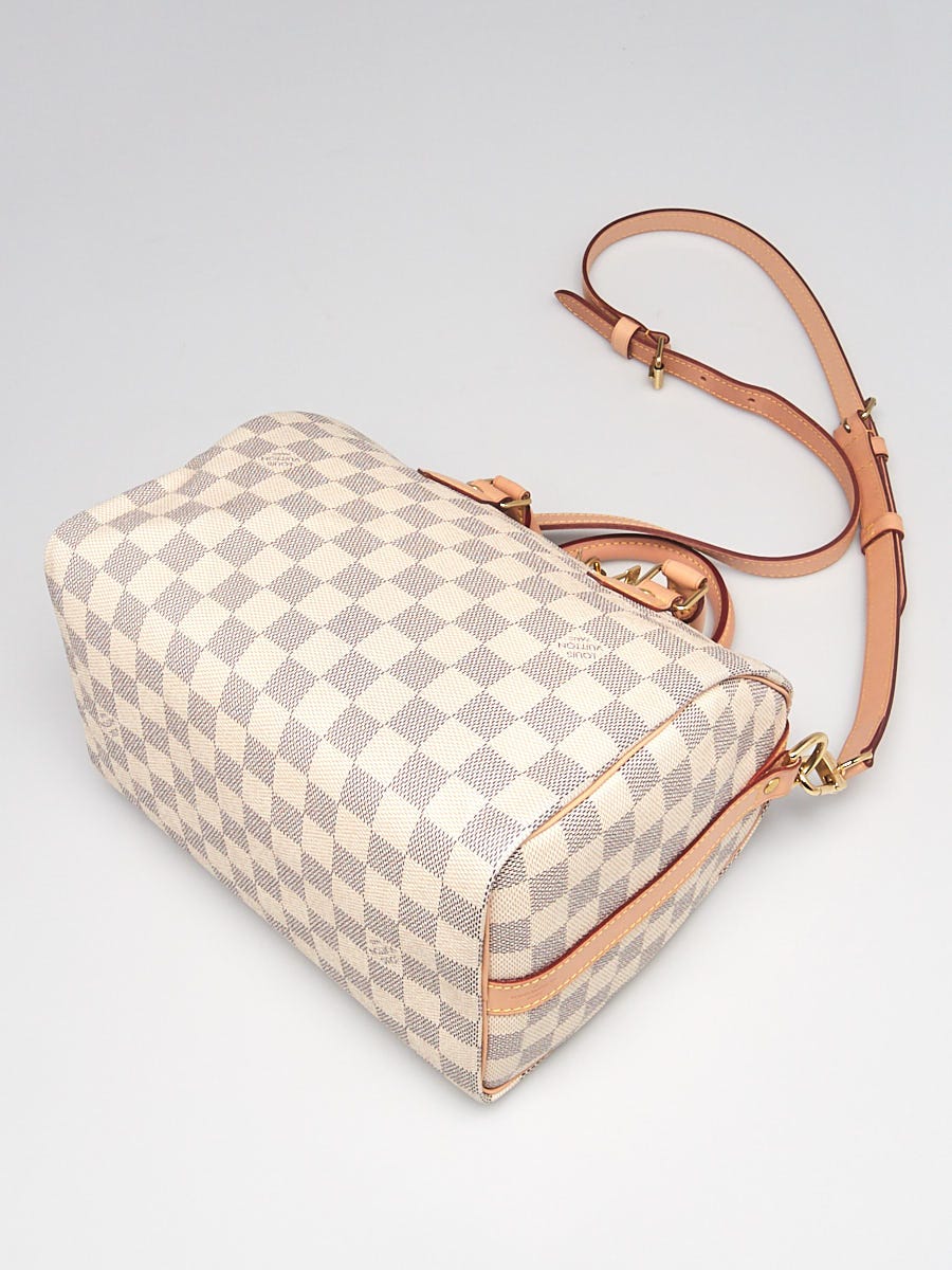 Louis Vuitton Damier Azur Canvas Speedy 25 Bandouliere Bag - Yoogi's Closet
