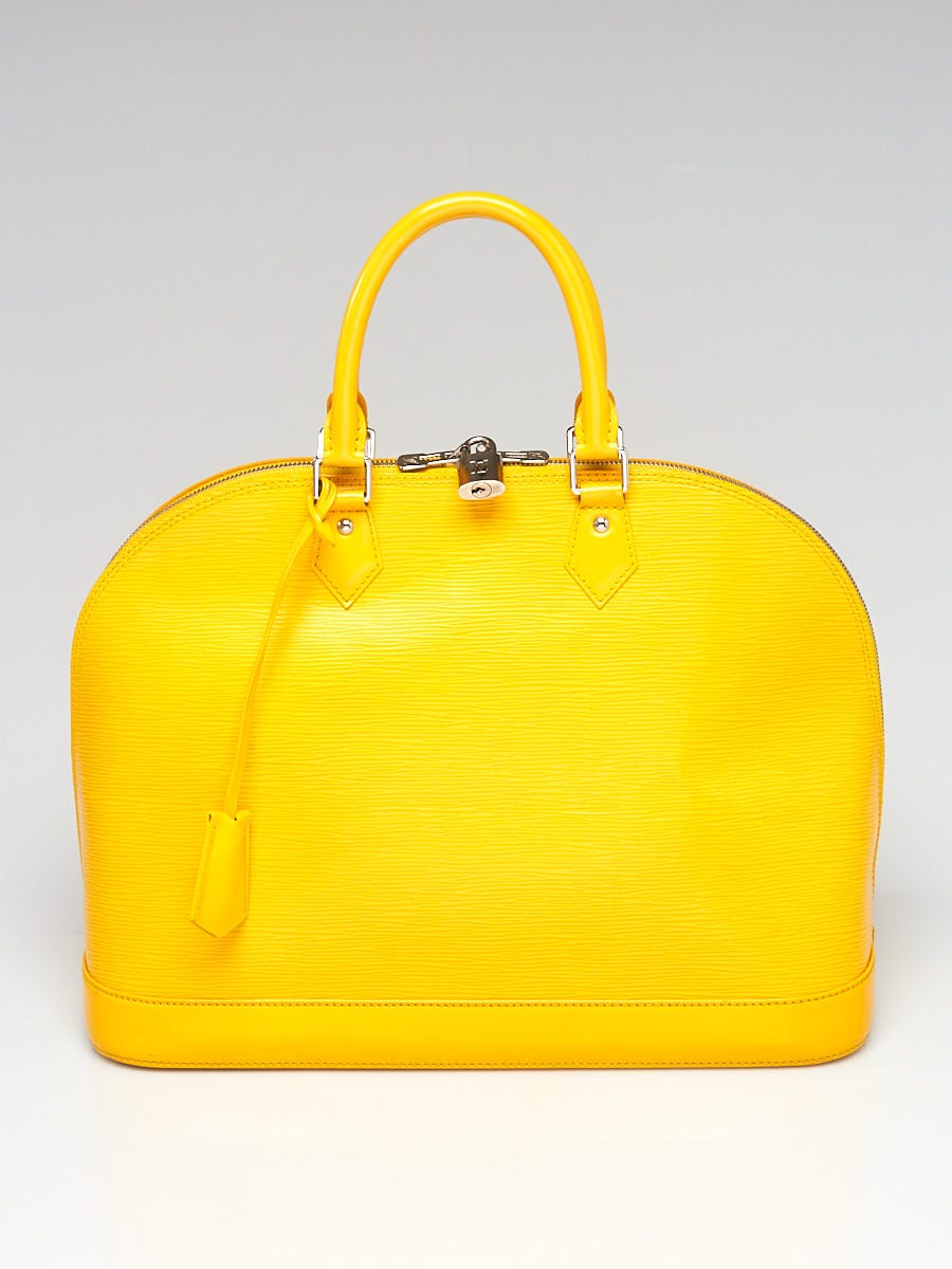 Louis Vuitton Tassil Yellow Epi Leather Alma PM Bag - Yoogi's Closet