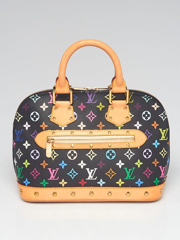 Louis Vuitton Black Monogram Multicolore Alma Bag