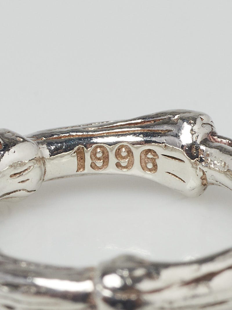 Tiffany & Co. Sterling Silver Bamboo Ring Size 4.75