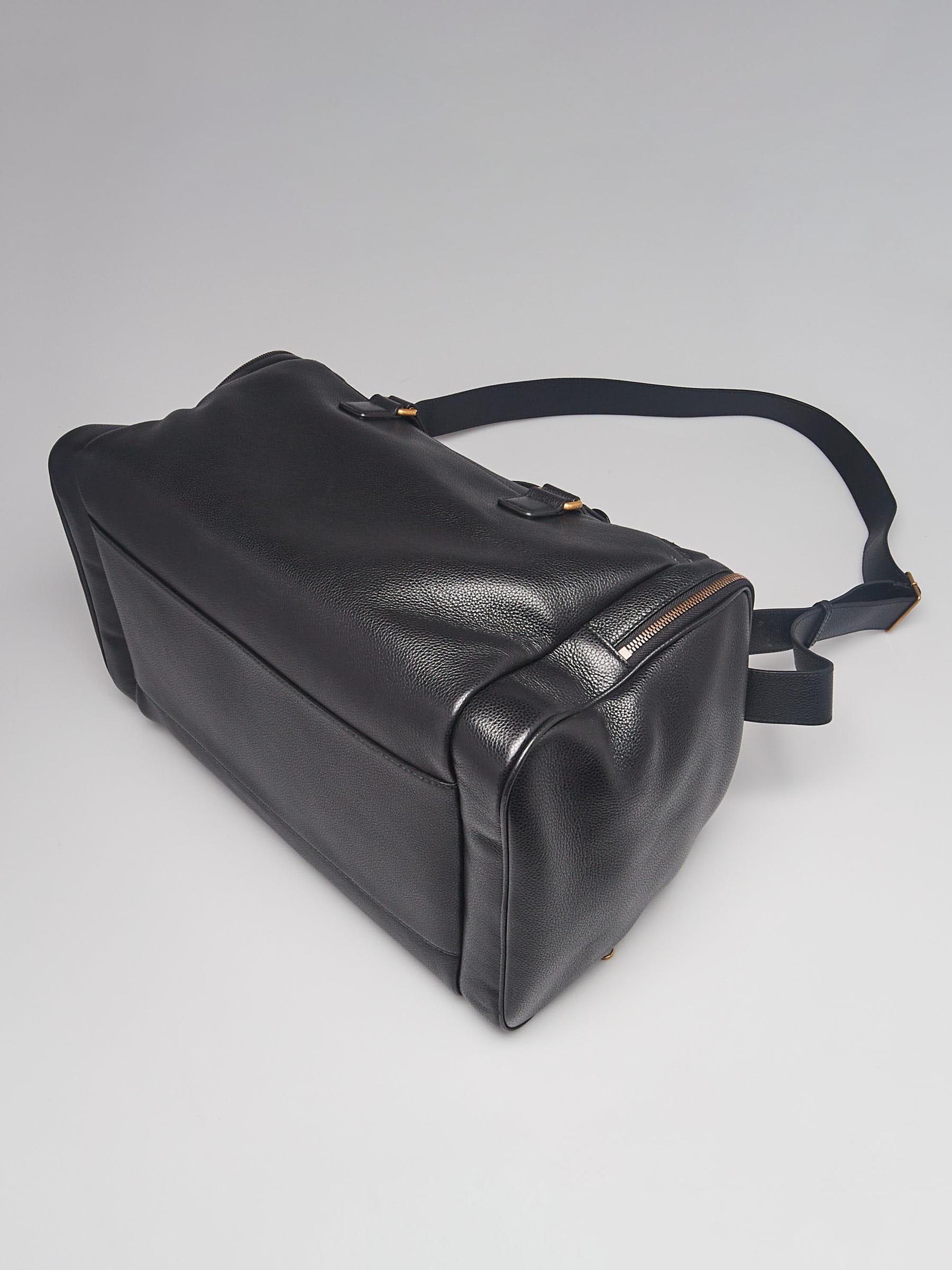 SALE) GUCCI Leather Doctor Bag Black