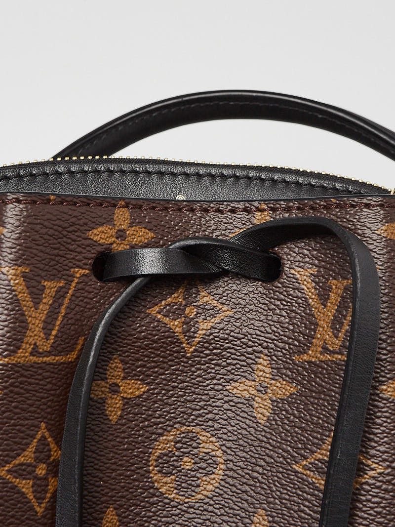 Brown Louis Vuitton Monogram Noe Fringe Bucket Bag