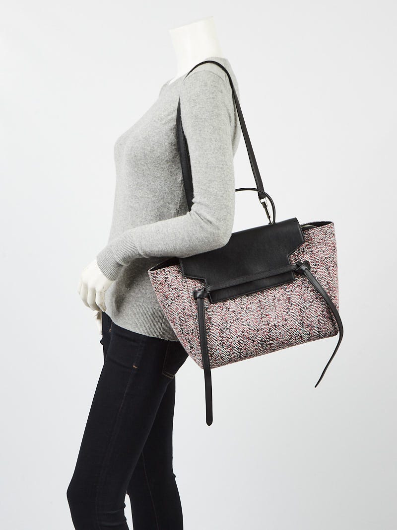 Celine Tweed and Leather Mini Belt Bag