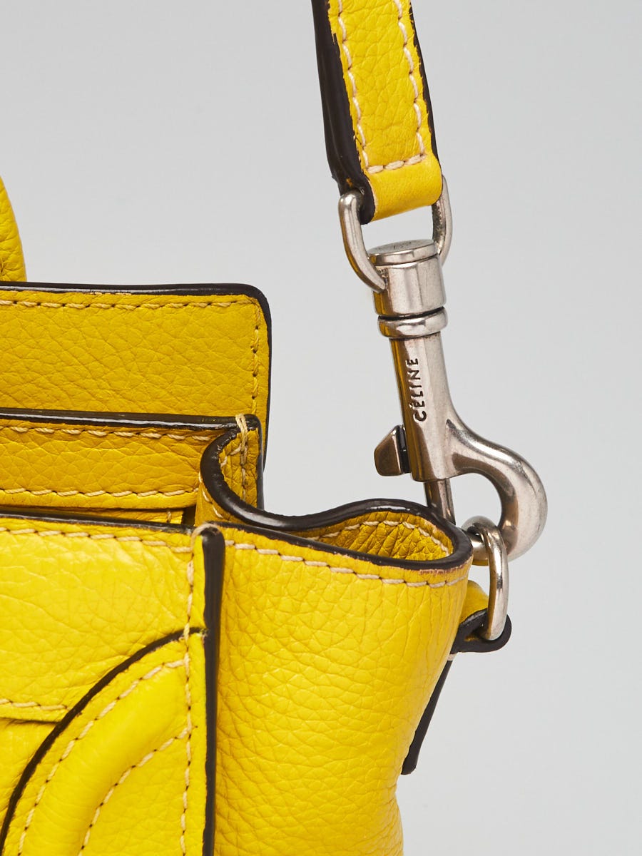Celine Large Leather-Trim Tote Women's Yellow
