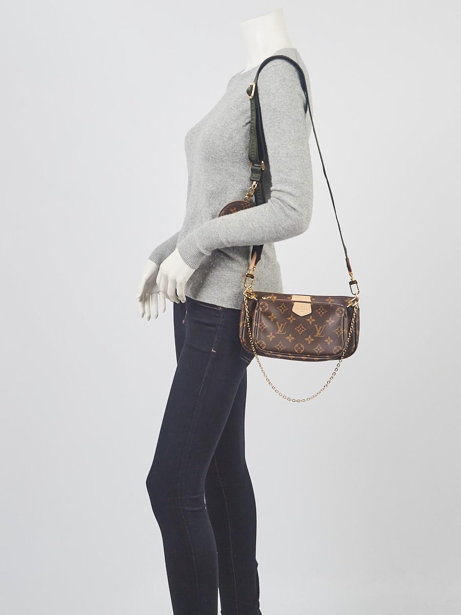 Louis Vuitton Monogram Multi Pochette Accessories Shoulder Strap Kaki