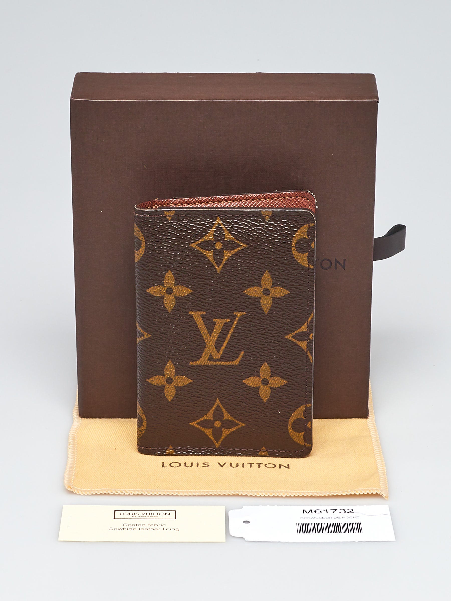 Auth LOUIS VUITTON Organizer de Poche Credit Card Case Monogram