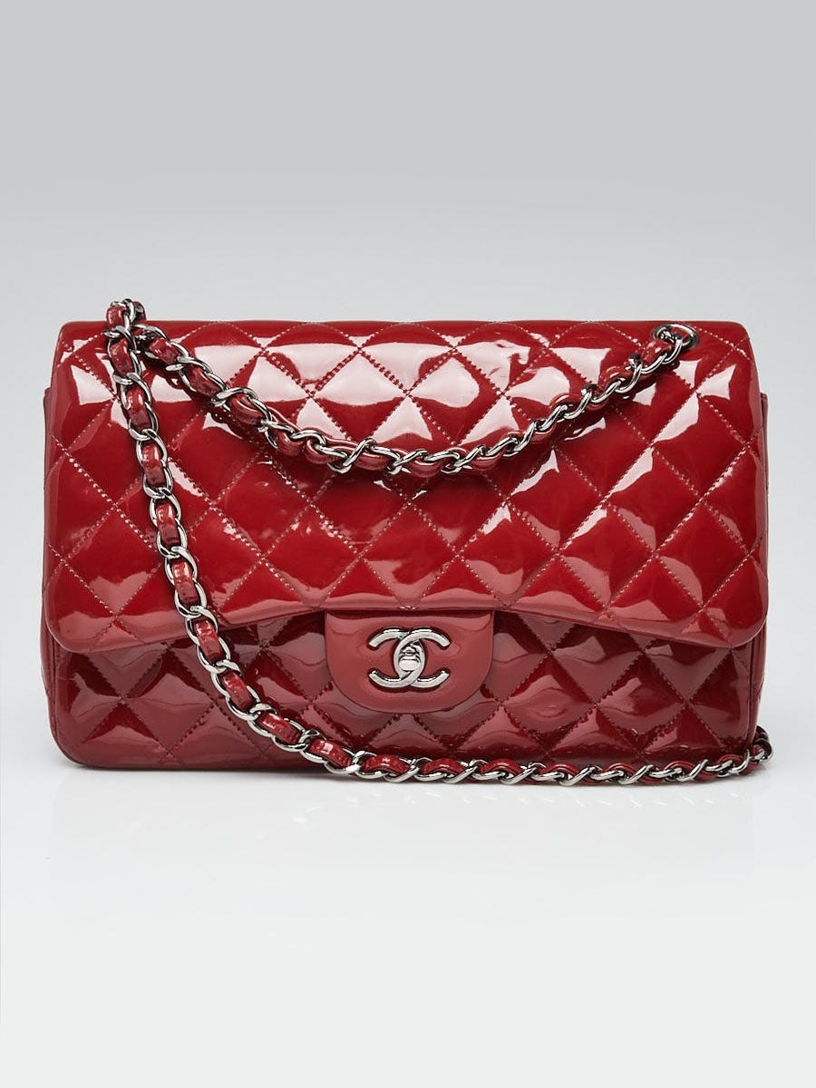 Chanel Purple Quilted Lambskin New Classic Double Flap Jumbo