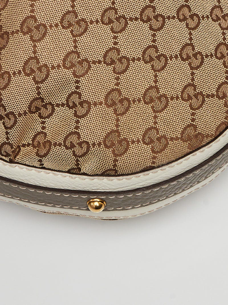 Gucci Beige/Ebony GG Canvas Interlocking G Medium Hobo Bag