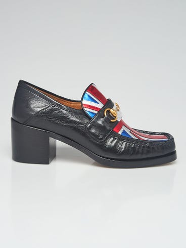 Gucci Black Leather Union Jack Horsebit Loafers Size 9.5/40 | Yoogi's Closet Gucci Black Leather Union Jack Horsebit Loafers Size 9.5/40 | Yoogi's Closet