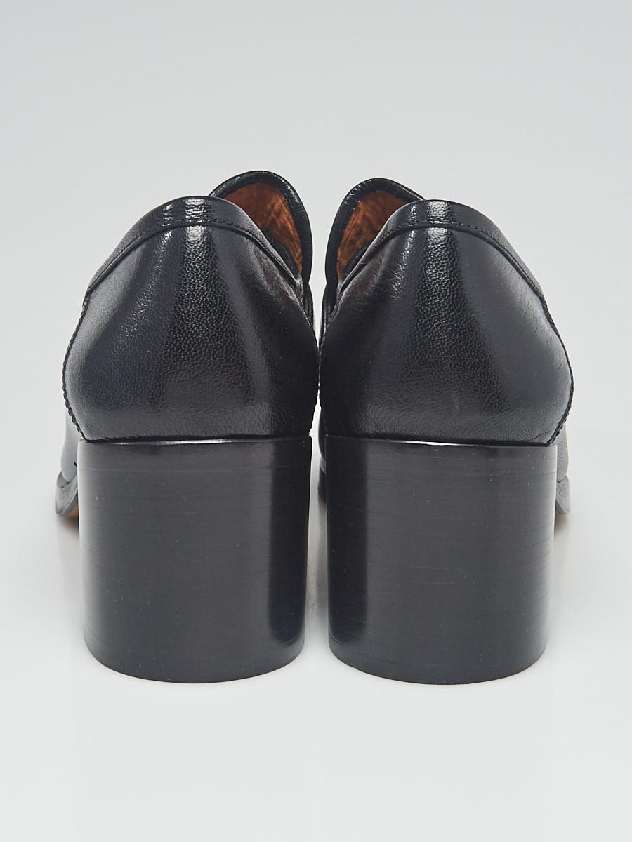 Gucci Black Leather Union Jack Horsebit Loafers Size 9.5/40